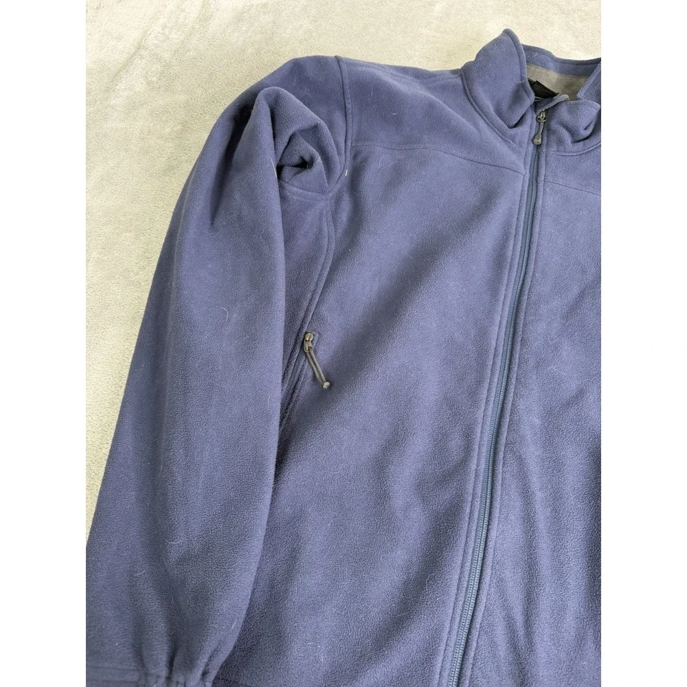 The North Face Windwall Fleece Jacket Men's Size Small Blue Full Zip Outdoor